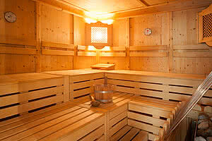 Sauna in der Team Lodge STOCK resort